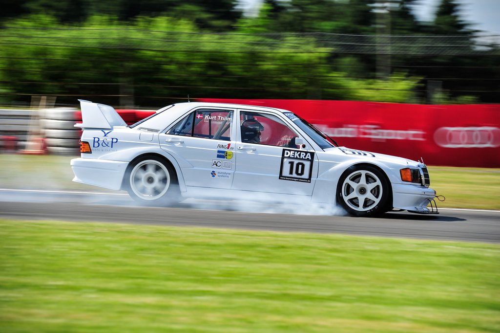 Kurt Thiim i Mercedes 190 Evolution 2
(Foto: Deutsche Tourenwagen Classics / Stefan Schneider)